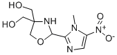 2-(1-Methyl-5-nitroimidazolyl)-4,4-bis(hydroxymethyl)oxazolidine Structure