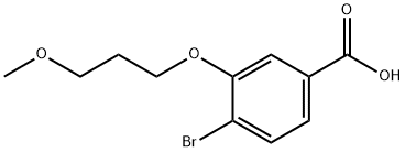 Benzoic acid, 4-bromo-3-(3-methoxypropoxy)- Structure