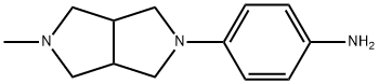 4-(Hexahydro-5-methylpyrrolo[3,4-c]pyrrol-2(1H)-yl)benzenamine 化学構造式