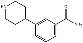 3-(4-哌啶基)苯甲酰胺 结构式