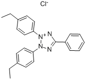 2,3-双-(4-乙苯基)-5-苯基氯化四氮唑, 104497-78-1, 结构式