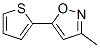 Isoxazole, 3-methyl-5-(2-thienyl)- (9CI) 化学構造式