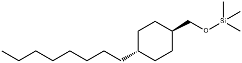 trans-4-Octylcyclohexylmethanol trimethylsilyl ether,104519-19-9,结构式