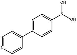 (4-(ピリジン-4-イル)フェニル)ボロン酸 化学構造式