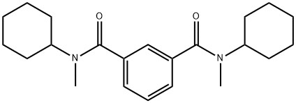 N,N'-Dicyclohexyl-N,N'-dimethylisophthalamide 结构式