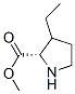 Proline, 3-ethyl-, methyl ester (9CI) Structure