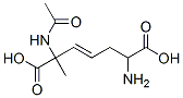 3-Heptenedioic  acid,  2-(acetylamino)-6-amino-2-methyl- 化学構造式