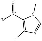 4-Fluoro-1-methyl-5-nitro-1H-imidazole Struktur