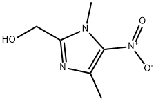 (1,4-DIMETHYL-5-NITRO-1H-IMIDAZOL-2-YL)METHANOL 结构式