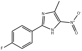2-(4-FLUORO-PHENYL)-4-METHYL-5-NITRO-1H-IMIDAZOLE 结构式