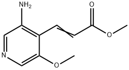 METHYL 3-(3-AMINO-5-METHOXYPYRIDIN-4-YL)ACRYLATE 结构式