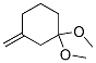 Cyclohexane, 1,1-dimethoxy-3-methylene Struktur