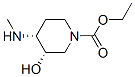 1-Piperidinecarboxylicacid,3-hydroxy-4-(methylamino)-,ethylester,cis-(9CI) 化学構造式