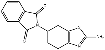 2-Amino-6-phthalimido-4,5,6,7-tetrahydro benzothiazole Structure