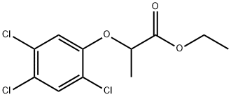 2-(2,4,5-トリクロロフェノキシ)プロピオン酸エチル 化学構造式
