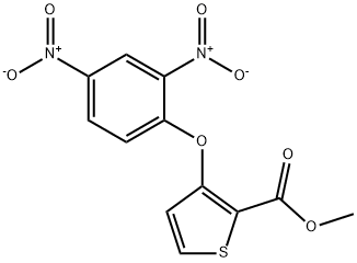 METHYL 3-(2,4-DINITROPHENOXY)-2-THIOPHENECARBOXYLATE Struktur