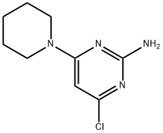 4-氯-6-哌啶-1-基-嘧啶-2-基胺,104637-64-1,结构式