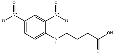 4-(2,4-ジニトロフェニルアミノ)酪酸 化学構造式