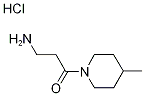 3-Amino-1-(4-methyl-1-piperidinyl)-1-propanonehydrochloride Struktur