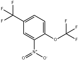 2-硝基-1-(三氟甲氧基)-4-(三氟甲基)苯 结构式