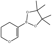 2-(3,4-Dihydro-2H-pyran-5-yl)-4,4,5,5-tetramethyl-1,3,2-dioxaborolane Struktur