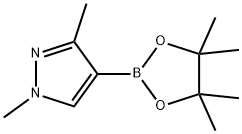 1,3-ジメチル-4-(4,4,5,5-テトラメチル-1,3,2-ジオキサボロラン-2-イル)ピラゾール 化学構造式