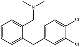 1-(2-(3,4-dichlorobenzyl)phenyl)-N,N-diMethylMethanaMine 化学構造式