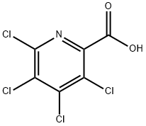 3,4,5,6-テトラクロロピリジン-2-カルボン酸 化学構造式