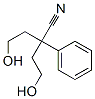 4-hydroxy-2-(2-hydroxyethyl)-2-phenylbutyronitrile Struktur