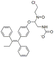 N-(2-chloroethyl)-N-nitroso-2-(4-(1,2-diphenylbutenyl)phenoxy)ethyl carbamate,104691-77-2,结构式