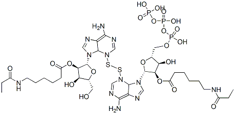 3,3'-dithiobis(2'-O-6-(propionylamino)hexanoyl)adenosine 5'-triphosphate,104693-48-3,结构式