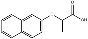 2-（2-萘氧基）丙酸 结构式