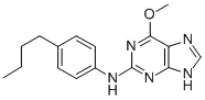 2-((4-Butylphenyl)amino)-6-methoxy-9H-purine,104715-69-7,结构式