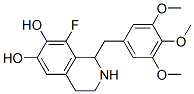 8-Fluoro-1,2,3,4-tetrahydro-1-((3,4,5-trimethoxyphenyl)methyl)-6,7-iso quinolinediol Struktur