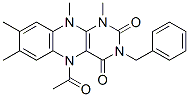 104718-59-4 Alloxazine,  5-acetyl-3-benzyl-5,10-dihydro-1,7,8,10-tetramethyl-  (7CI)