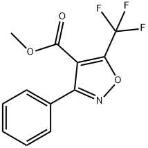 4-Isoxazolecarboxylicacid,3-phenyl-5-(trifluoromethyl)-,methylester(9CI) Structure