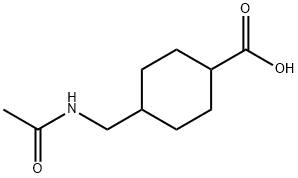 反式-4-(N-乙酰基胺甲基)环己基甲酸, 10473-24-2, 结构式