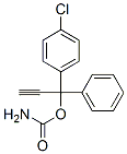 1-(p-Chlorophenyl)-1-phenyl-2-propyne-1-ol=carbamate Structure