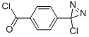 Benzoyl chloride, 4-(3-chloro-3H-diazirin-3-yl)- (9CI) Structure