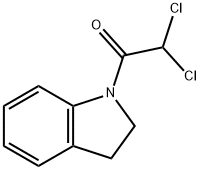 1H-Indole, 1-(dichloroacetyl)-2,3-dihydro- (9CI),104756-60-7,结构式