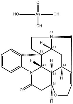 番木鳖碱砷酸盐, 10476-82-1, 结构式