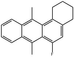 6-fluoro-(1,2,3,4-tetrahydro-7,12-dimethylbenz(a)anthracene),104761-44-6,结构式
