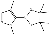 1,4-二甲基吡唑-5-硼酸频哪醇酯,1047644-76-7,结构式
