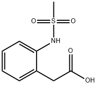2-(2-(Methylsulfonamido)phenyl)acetic Acid Struktur