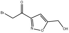 Ethanone, 2-bromo-1-[5-(hydroxymethyl)-3-isoxazolyl]- (9CI) Structure