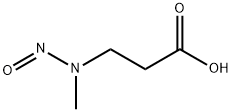 3-(メチルニトロソアミノ)プロパン酸 化学構造式