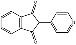 2-[4(1H)-吡啶亚基]-1,3-茚二酮 结构式