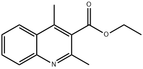 2,4-diMethylquinoline-3-carboxylic acid ethyl ester Structure