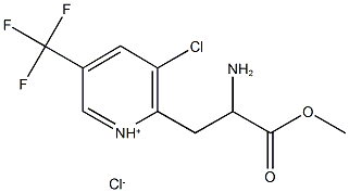 2-(2-amino-3-methoxy-3-oxopropyl)-3-chloro-5-(trifluoromethyl)pyridinium chloride 结构式