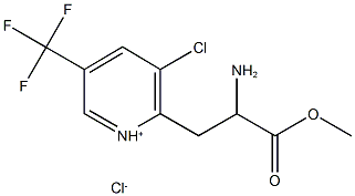 2-(2-amino-3-methoxy-3-oxopropyl)-3-chloro-5-(trifluoromethyl)pyridinium chloride Structure